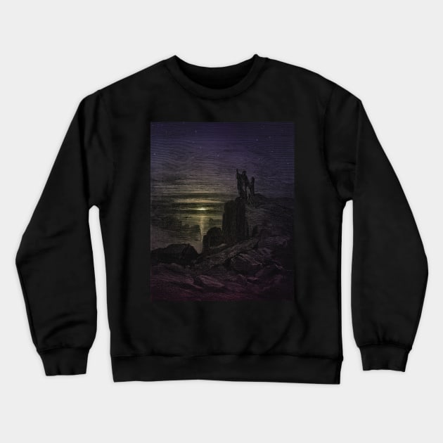 High Resolution Gustave Doré Illustration Rebehold the Stars Tinted Crewneck Sweatshirt by tiokvadrat